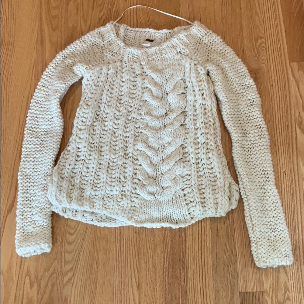 Free People soft cable sweater